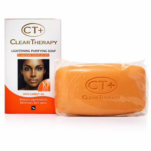Jabón Purificante CT+ Clear Therapy de zanahoria 5.8 oz - Limpiador facial aclarador con aceite de zanahoria
