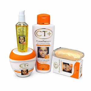 Kit Completo CT+ Clear Therapy 4 productos aclaradores con aceite de zanahoria
