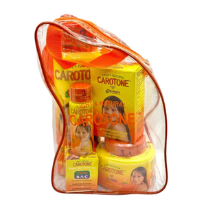 Kit Carotone Completo - Crema, Aceite, Loción, Jabón e Hidratante Aclaradora