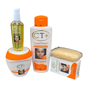 Kit Completo CT+ Clear Therapy - 4 Productos Aclaradores con Aceite de Zanahoria