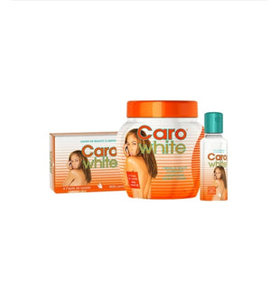 Trio CaroWhite - Crema, Aceite y Jabón Aclarador con Ácido Kójico